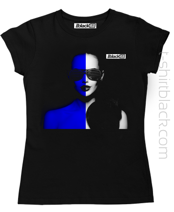 Glamour Woman Diamond Sunglasses Blue - koszulka damska