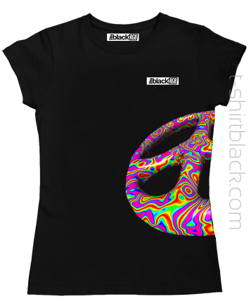 Pacyfa Psychodelic BLACKRGB - koszulka damska
