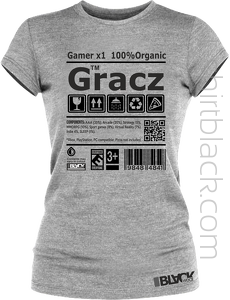 Gracz Gamer BLACKRGB - koszulka damska 4